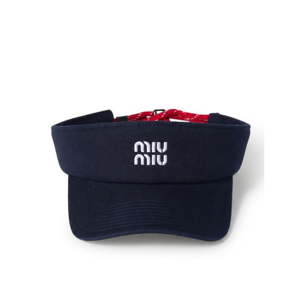 Miu Miu Women Denim Visor